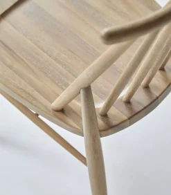 Best Set van 2 stoelen in massief acaciahout Léa Stoelen