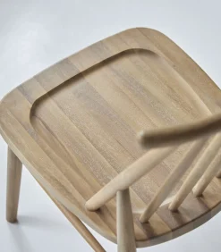 Best Set van 2 stoelen in massief acaciahout Léa Stoelen