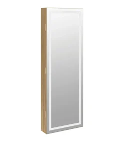 Clearance Sieradenkast met spiegel en LED wandgemonteerd Spiegels