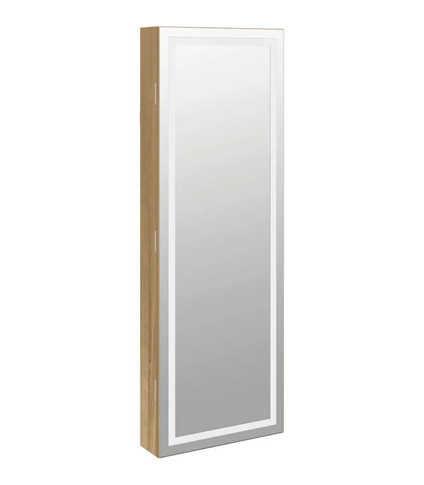 Clearance Sieradenkast met spiegel en LED wandgemonteerd Spiegels