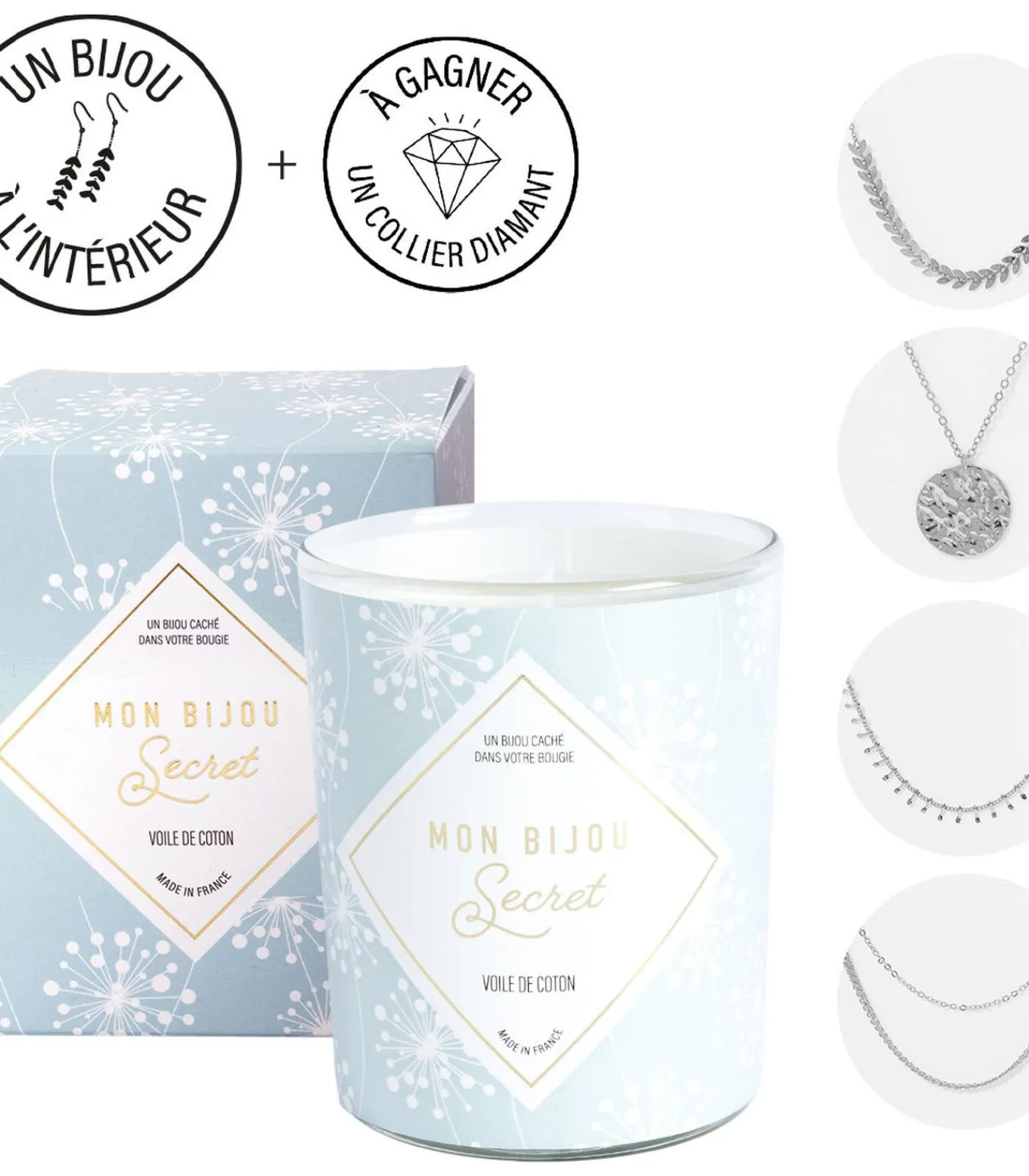 Sale Sierkaars Katoenbloem Zilveren Ketting Kaarsen & Kaarshouders