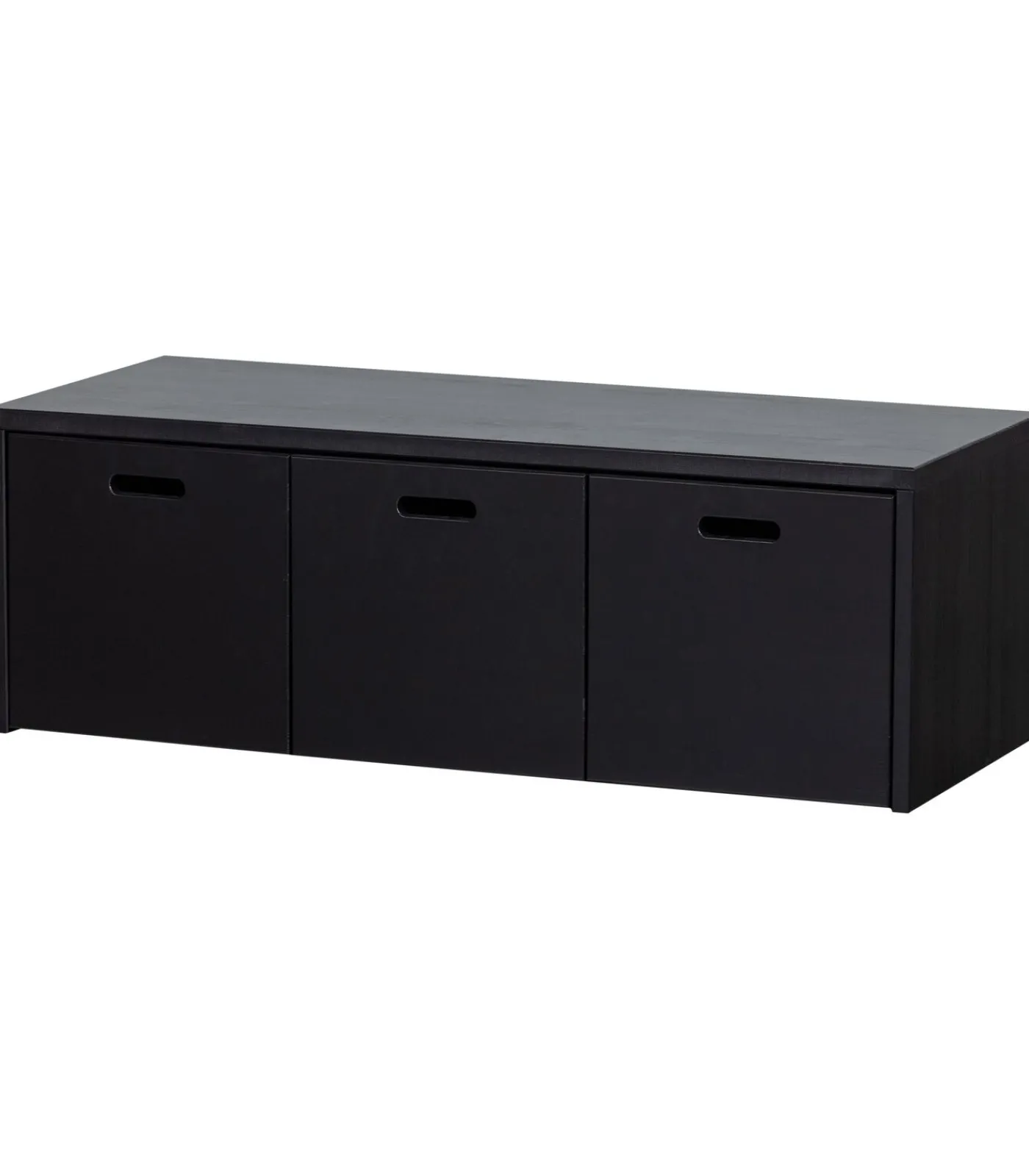 Outlet Silke Kistbank Met Lades - Grenen - Diepzwart - 36x120x50 Organiseren