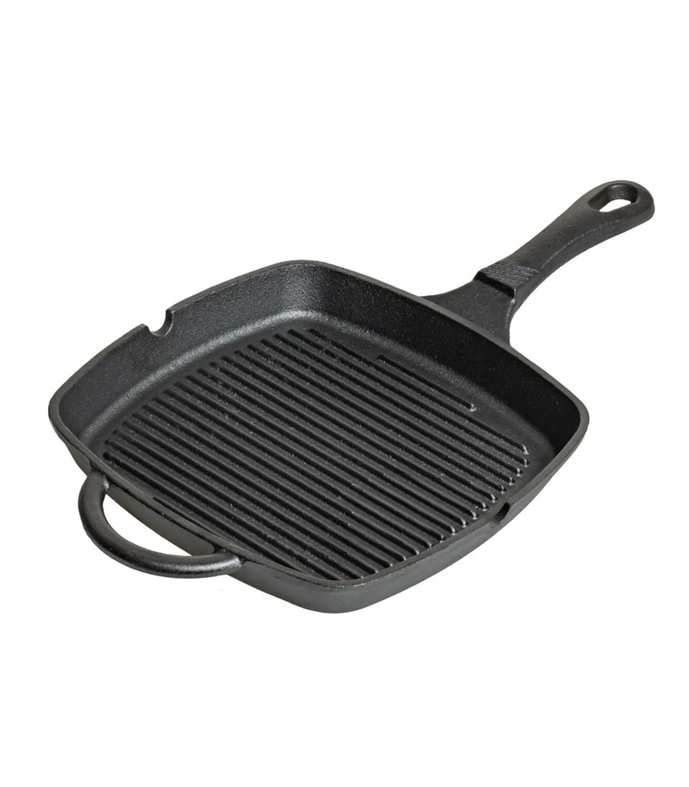 Outlet Skillet - Grillpan - Gietijzer - 23 x 23 cm - zonder anti-aanbaklaag Potten & Pannen