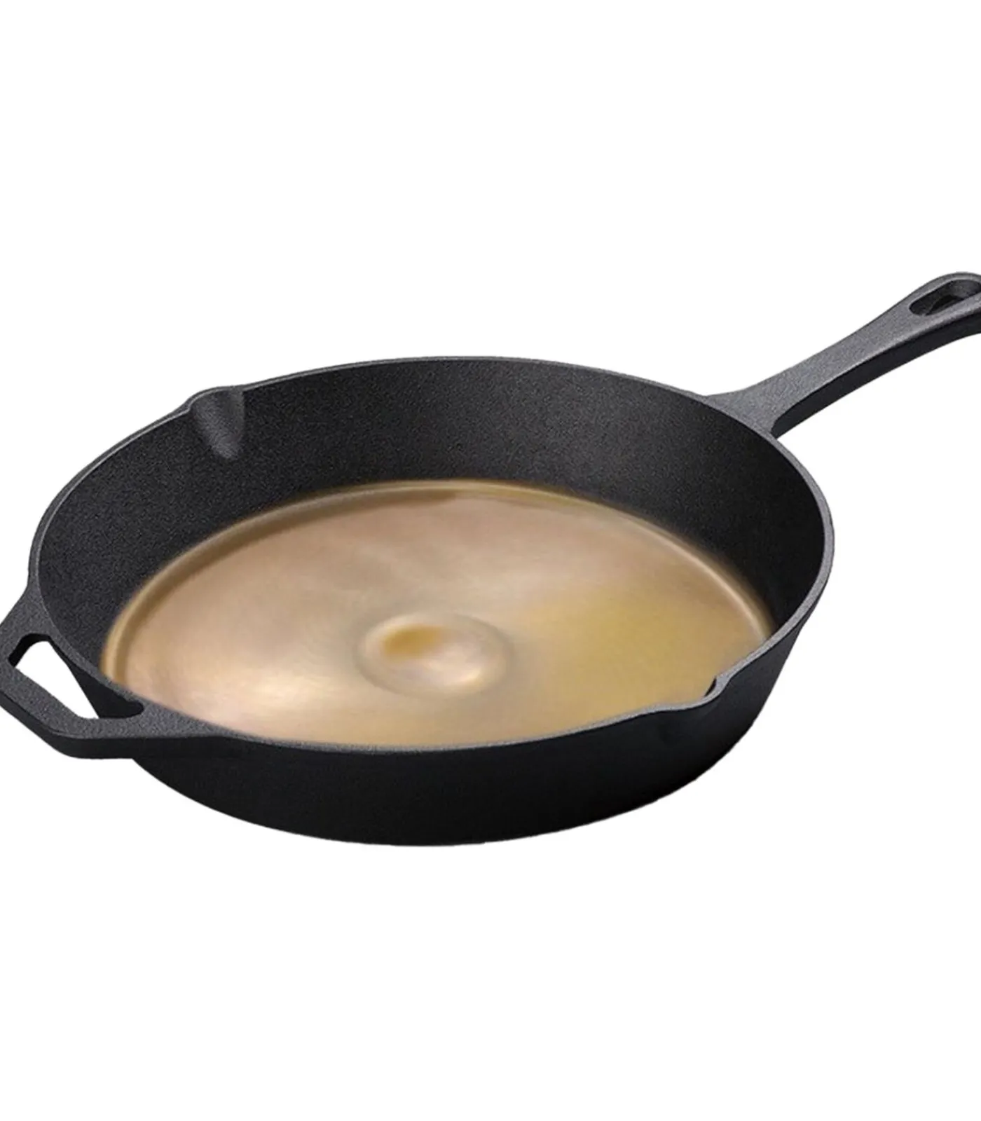 Skillet gepolijst gietijzer - koekenpan - PFAS vrij - geschikt voor alle warmtebronnen incl. BBQ en inductie Potten & Pannen