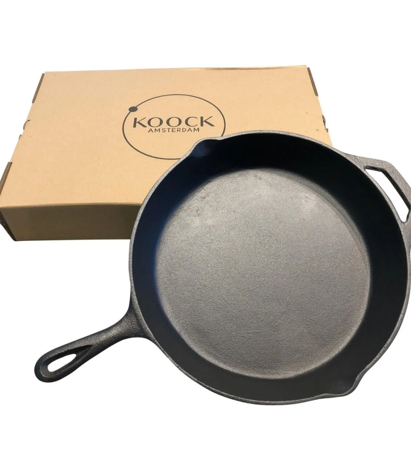 Sale Skillet gietijzer - 30 cm - koekenpan - PFAS vrij - geschikt voor alle warmtebronnen incl. BBQ en inductie Potten & Pannen