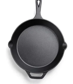 Sale Skillet gietijzer - 30 cm - koekenpan - PFAS vrij - geschikt voor alle warmtebronnen incl. BBQ en inductie Potten & Pannen