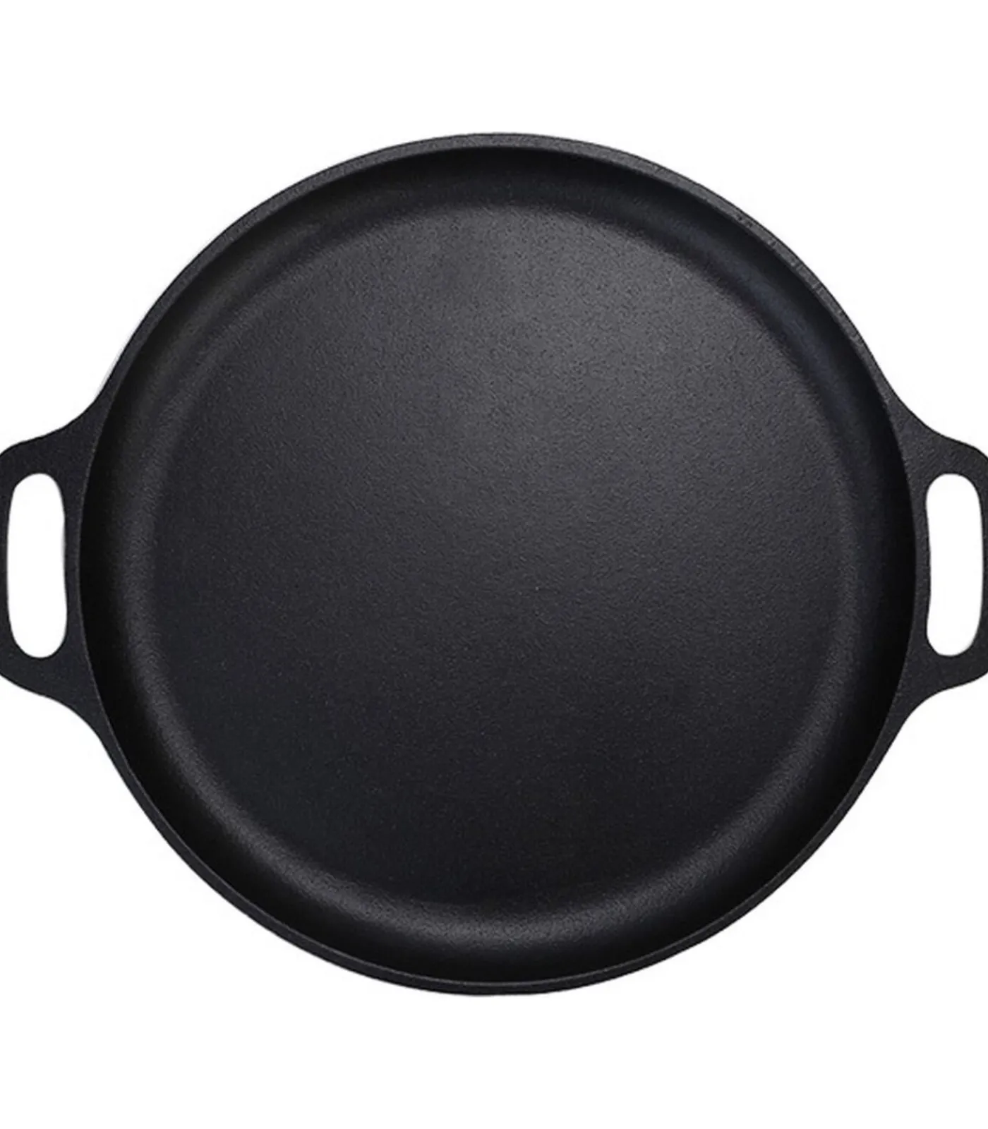 Skillet gietijzer - koekenpan - PFAS vrij - 32cm - zonder steel - Paellapan - BBQ accessoires - Geschikt voor Green Egg Potten & Pannen