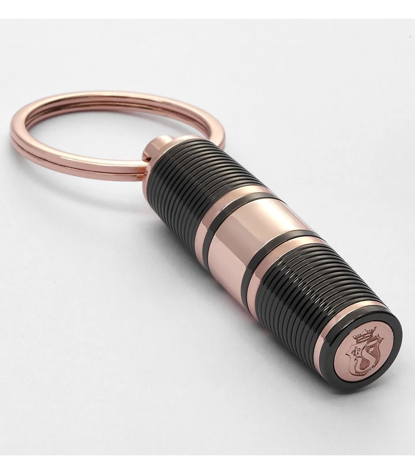 Outlet Sleutelhanger Bold Stripe Gun & Rosegold Decoratie