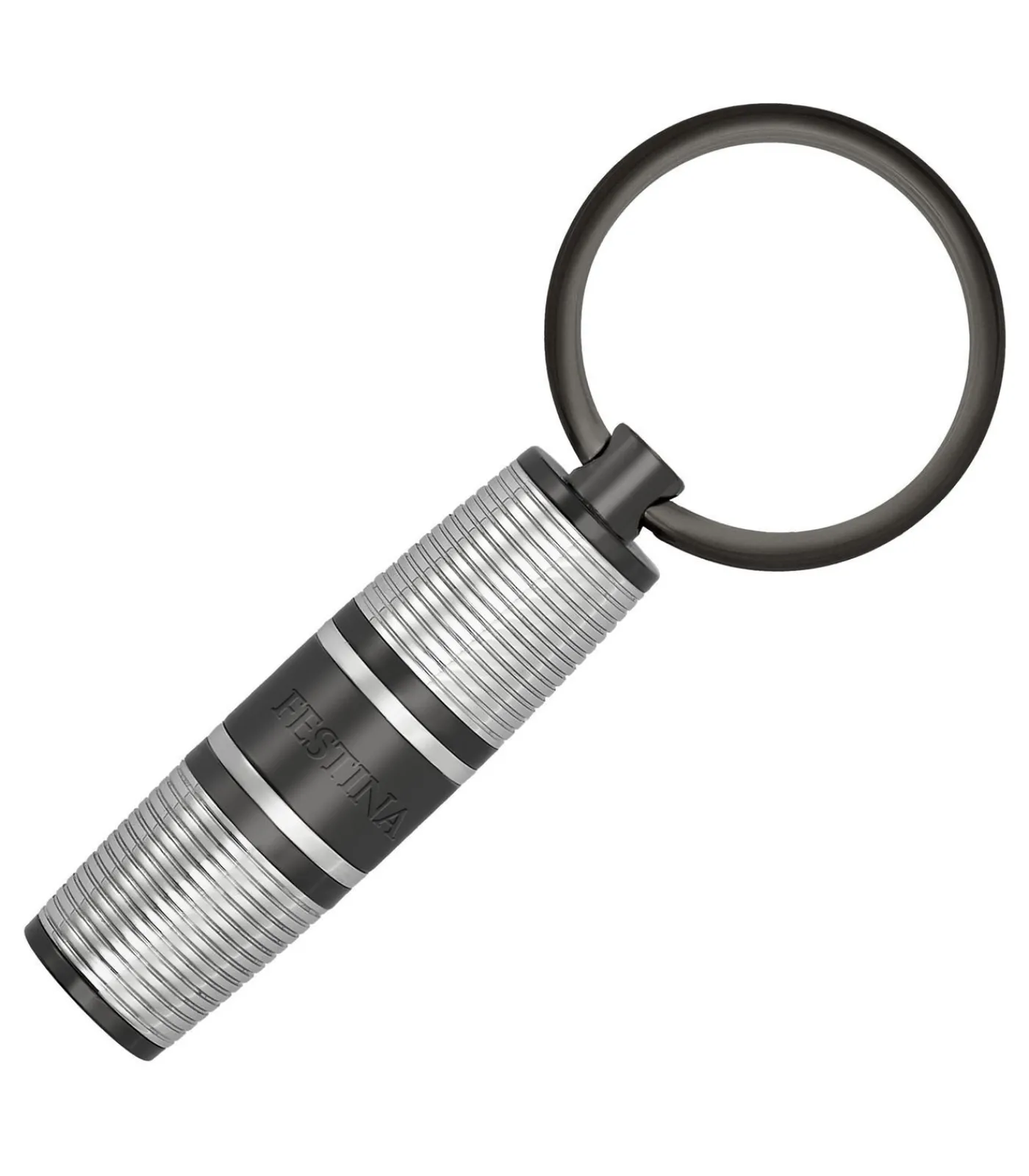 Online Sleutelhanger Bold Stripe Chrome & Gun Decoratie