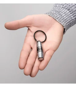 Online Sleutelhanger Bold Stripe Chrome & Gun Decoratie