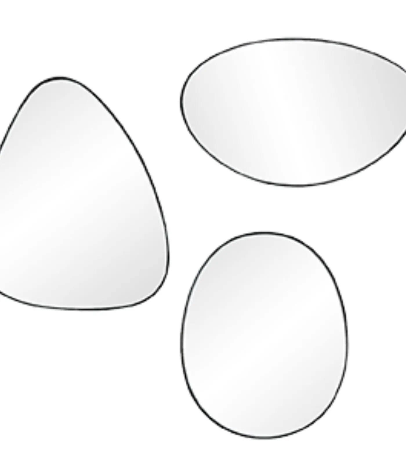 New Spiegel - Stone (set van 3) Spiegels