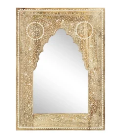 Spiegel handgeschilderd 40x55 cm massief mangohout Spiegels