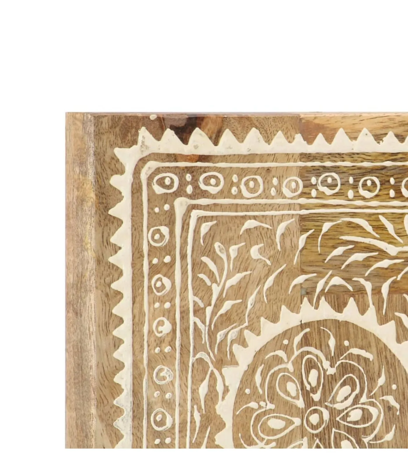 Spiegel handgeschilderd 40x55 cm massief mangohout Spiegels