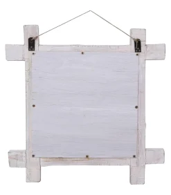 Hot Spiegel houtblokken 70x70 cm massief gerecycled hout Spiegels