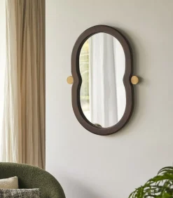 Outlet Spiegel in mindihout 80x50 cm Agate Spiegels