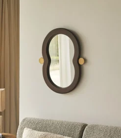 Clearance Spiegel in mindihout 60x40 cm Agate Spiegels