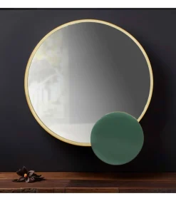 Clearance Spiegel met geëmailleerd detail, 67 cm Spiegels