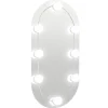 Sale Spiegel met LED-verlichting ovaal 60x30 cm glas Spiegels