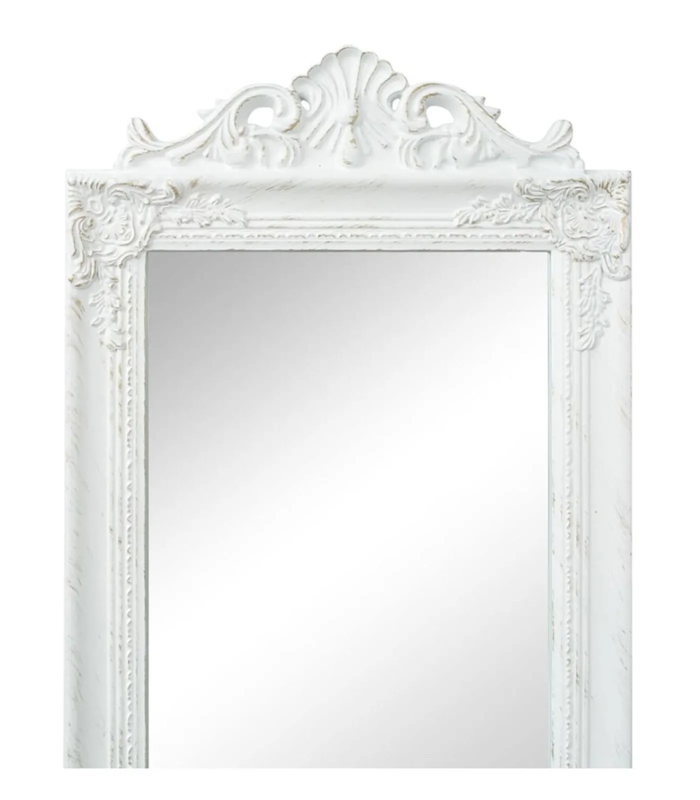 New Spiegel vrijstaand barok stijl 160x40 cm wit Spiegels