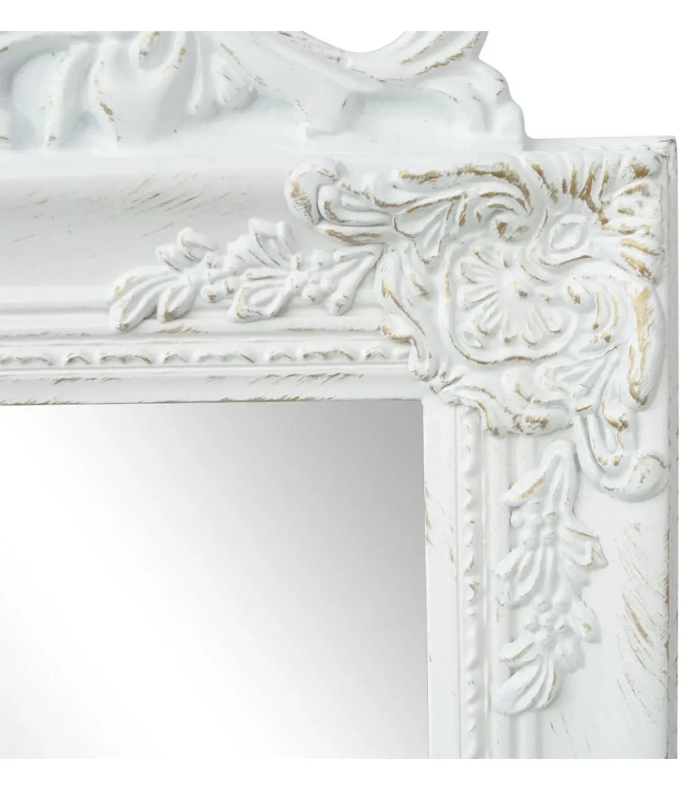 New Spiegel vrijstaand barok stijl 160x40 cm wit Spiegels