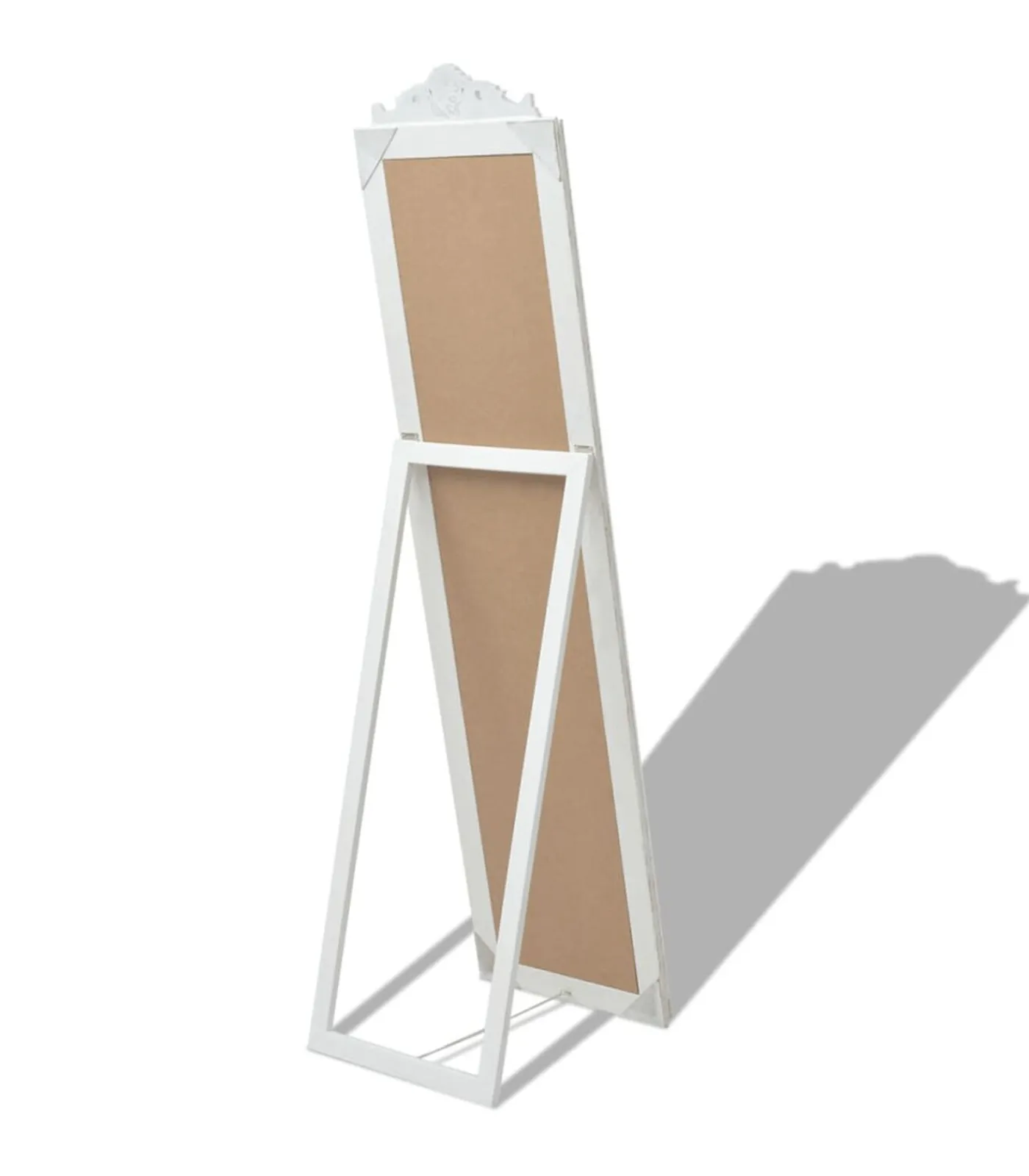 New Spiegel vrijstaand barok stijl 160x40 cm wit Spiegels