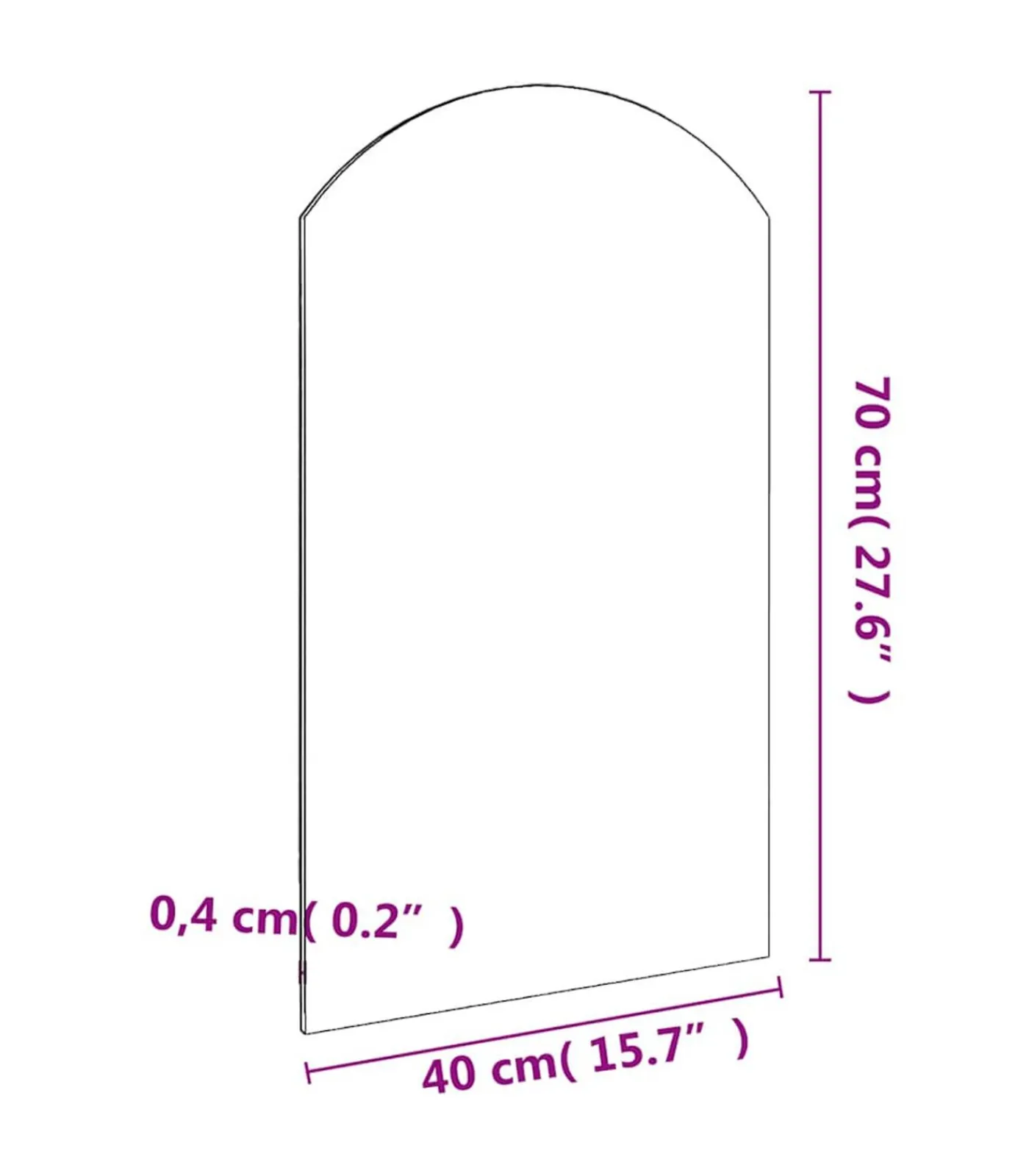 Best Spiegel 70x40 cm glas Spiegels