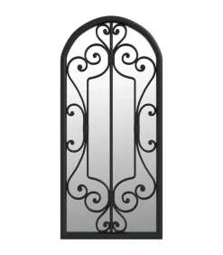 Online Spiegel 100x45 cm ijzer zwart Spiegels