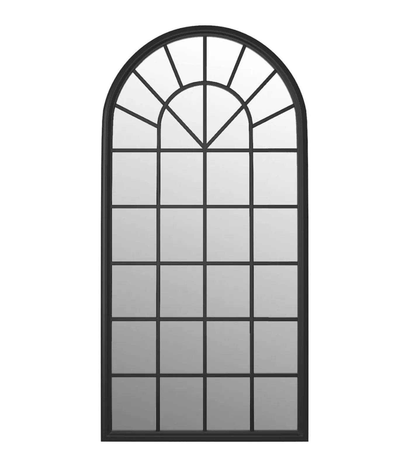 Discount Spiegel 90x45 cm ijzer zwart Spiegels