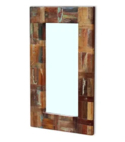 Discount Spiegel 80x50 cm massief gerecycled hout Spiegels