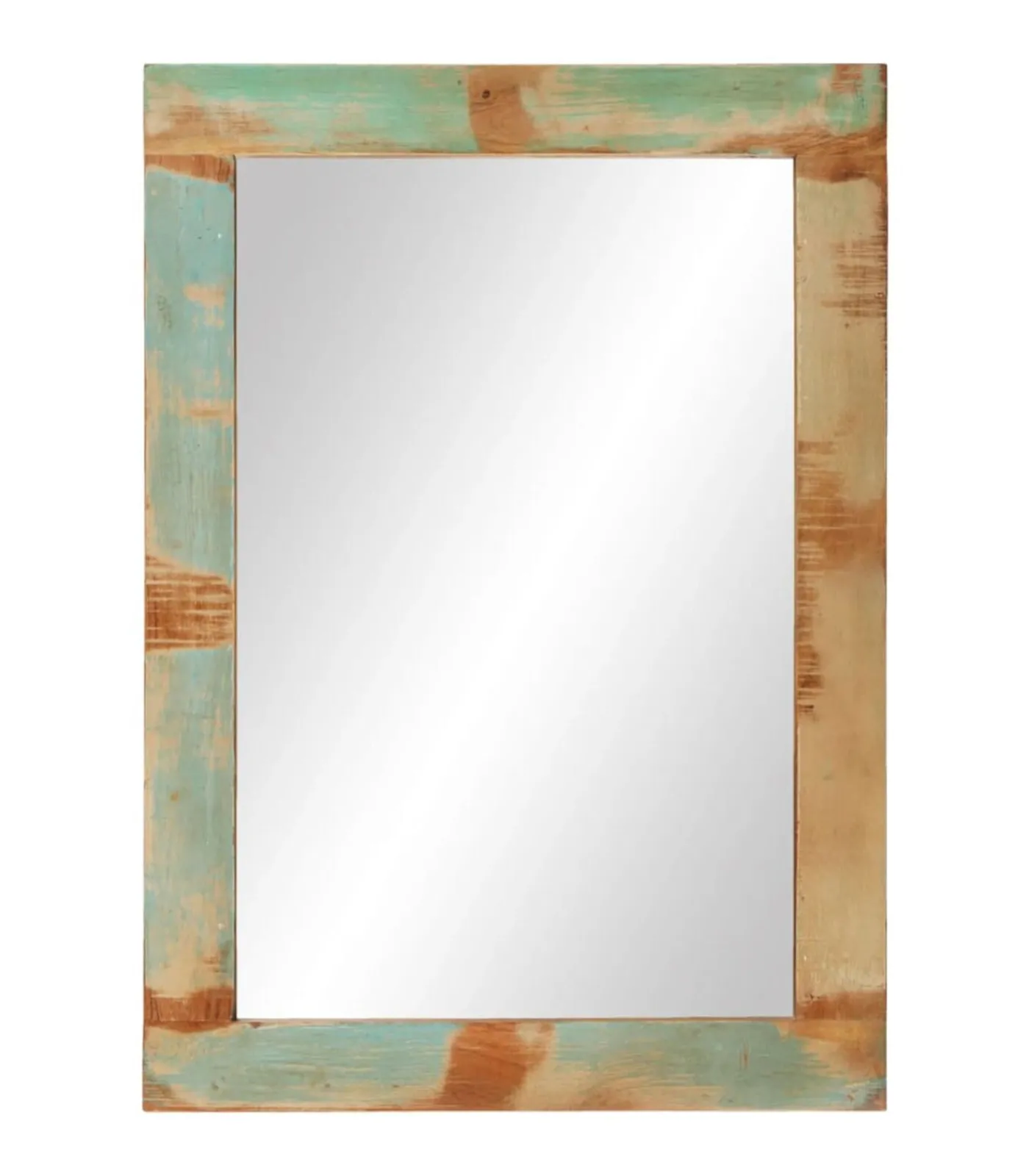 Online Spiegel 70x50 cm massief gerecycled hout en glas Spiegels