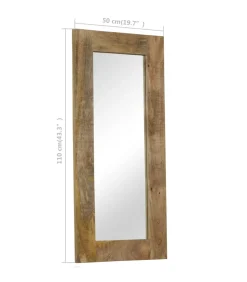 Spiegel 50x110 cm massief mangohout Spiegels