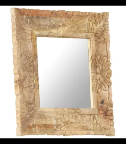 Best Spiegel 50x50 cm massief mangohout Spiegels