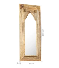 New Spiegel 50x3x110 cm massief mangohout Spiegels