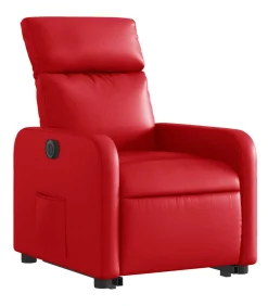 Clearance Sta-op-stoel elektrisch kunstleer rood Zetels