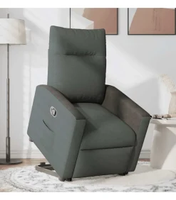 Hot Sta-op-stoel verstelbaar stof donkergrijs Zetels