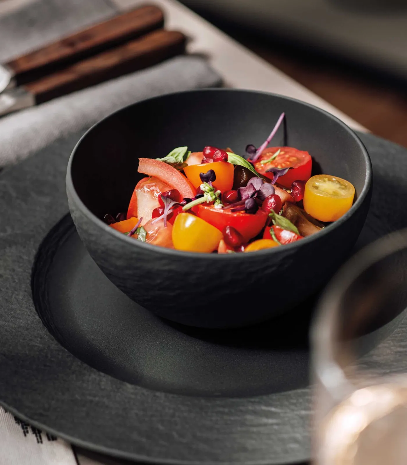 Online Starter Set 6tlg. EC Manufacture Rock Tafelgerei