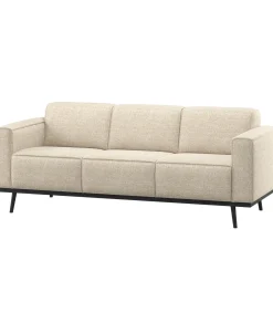 Sale Statement 3-Zits Bank 230 cm - Polyester - Beige Melange Zetels