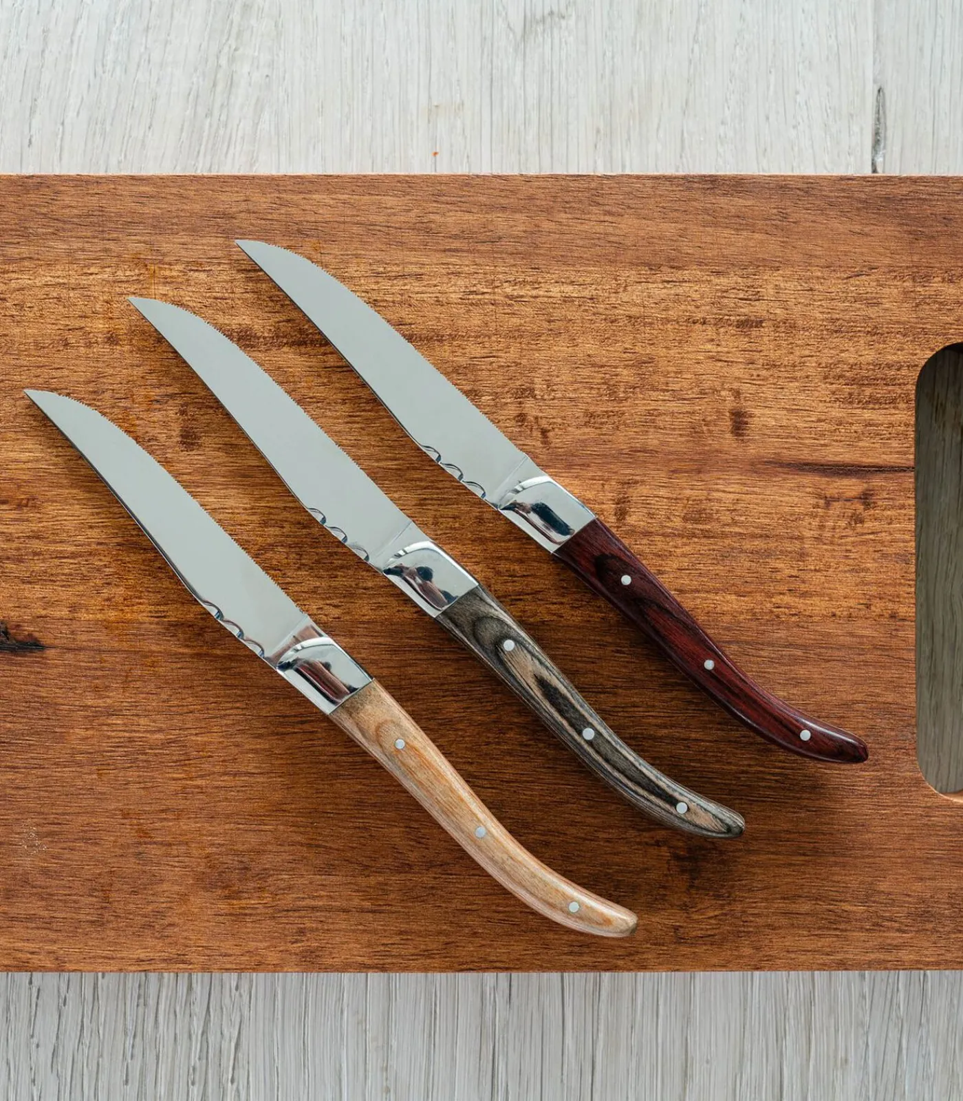 Steakmes bruin Corta - set/4 Bestek