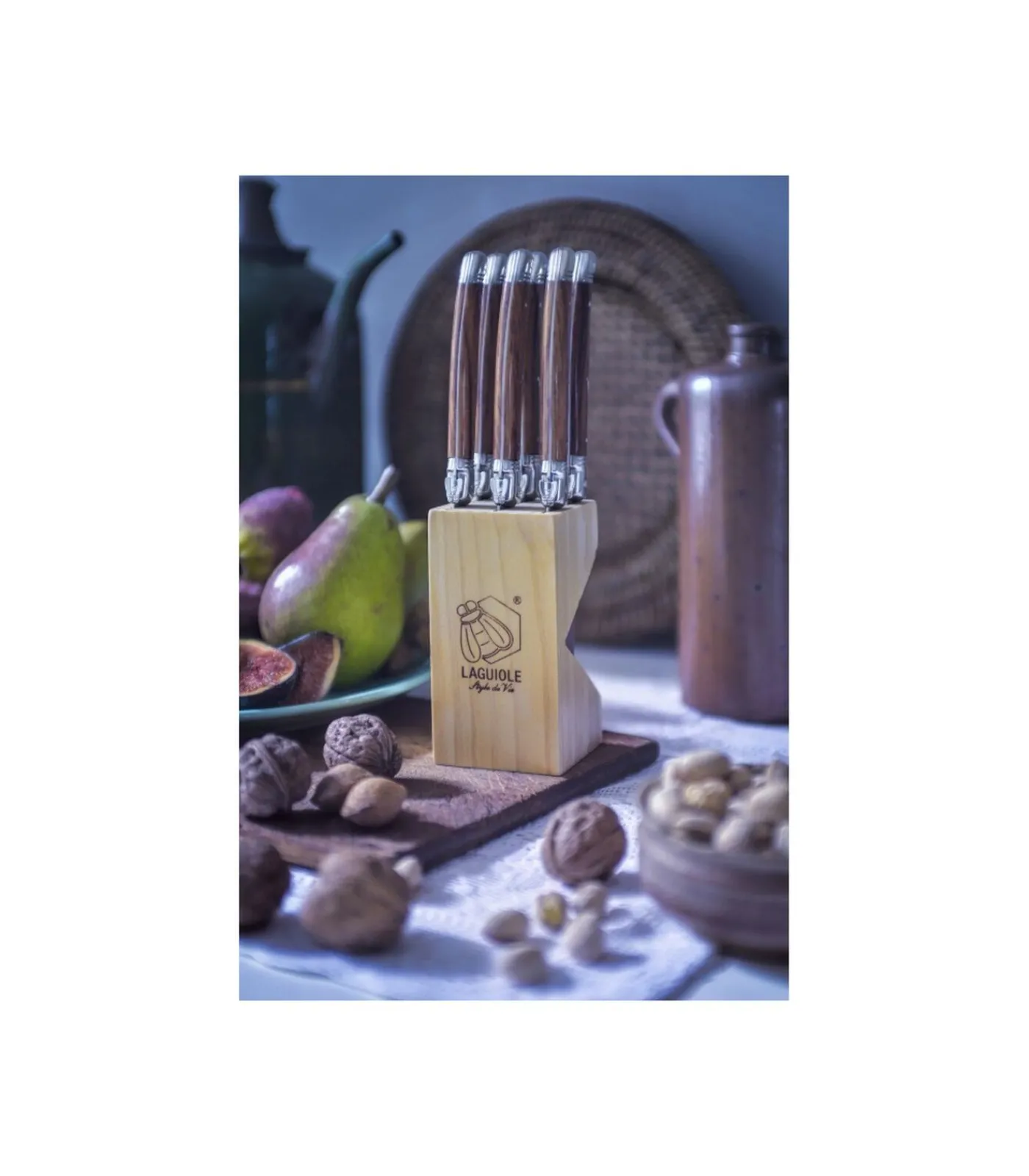 Discount Steakmessen Premium Line Dark Wood - 6 stuks Bestek