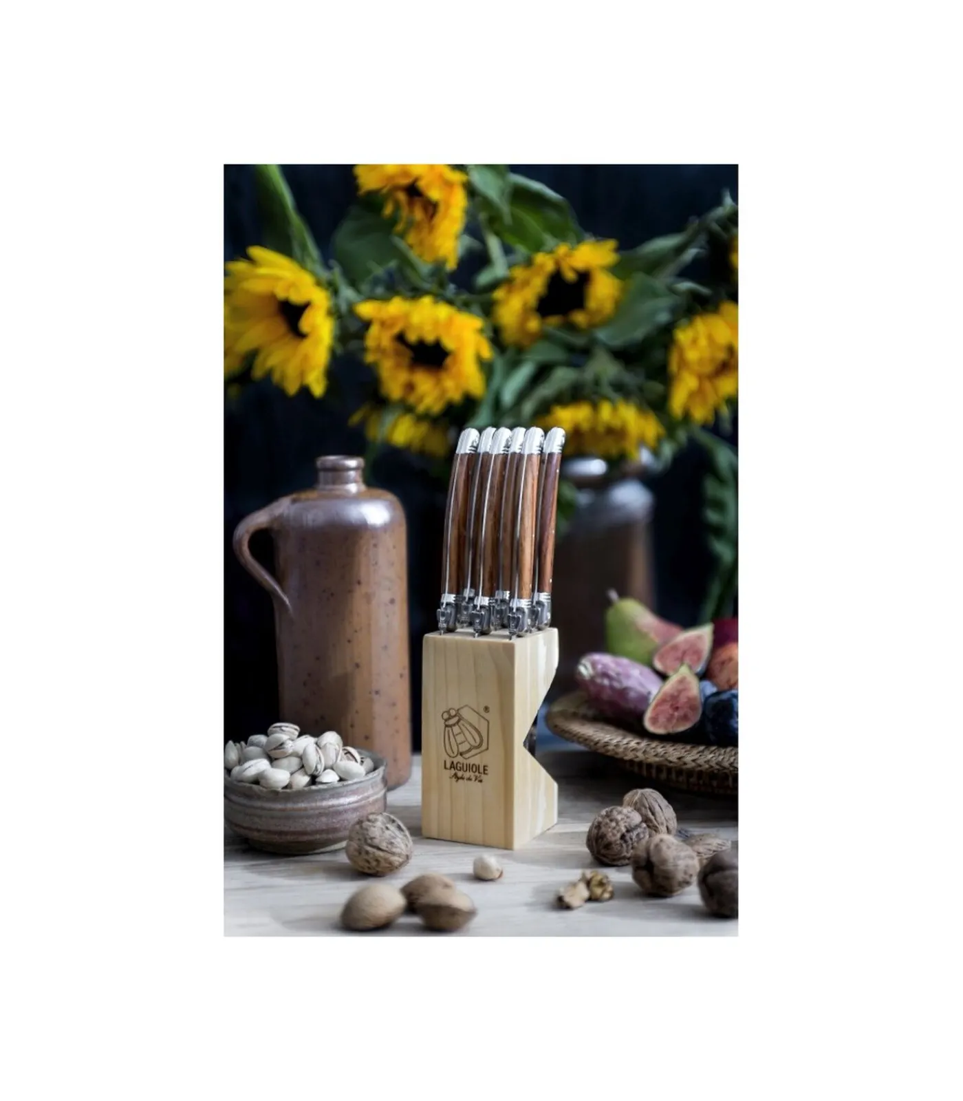 Discount Steakmessen Premium Line Dark Wood - 6 stuks Bestek