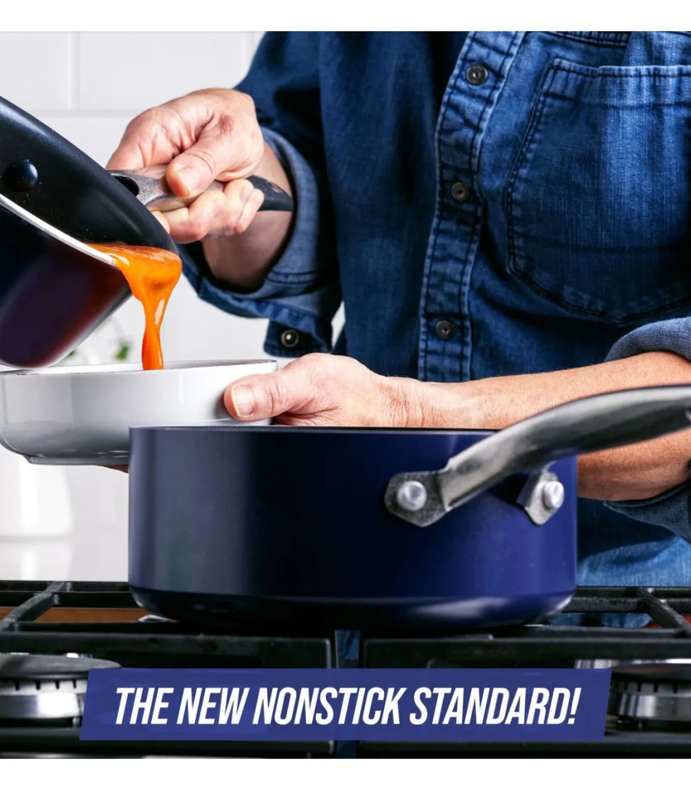 Outlet Steelpannenset - ø 15 en ø 18 cm - Keramische anti-aanbaklaag Potten & Pannen