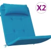 Hot Stoelkussens 2 st Adirondack oxford stof lichtblauw Zetels