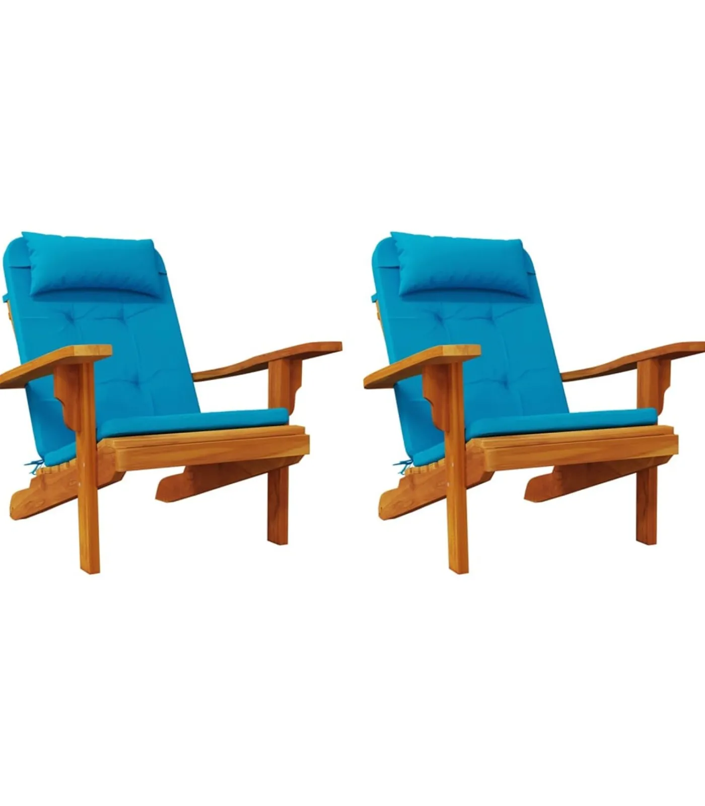 Hot Stoelkussens 2 st Adirondack oxford stof lichtblauw Zetels