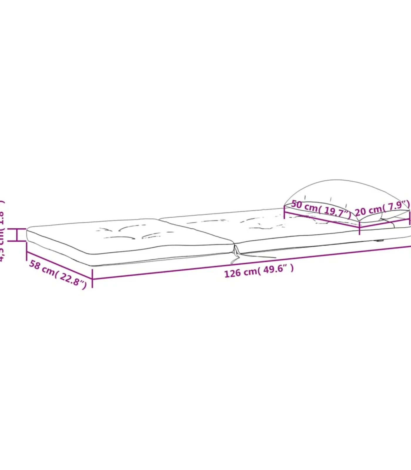 Hot Stoelkussens 2 st Adirondack oxford stof lichtblauw Zetels
