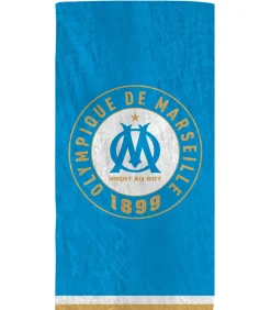 Strandlaken met fluwelen opdruk 100% katoen, OM ÉQUIPE Handdoeken