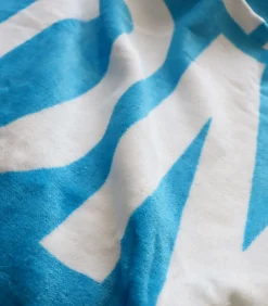 Best Strandlaken met fluwelen opdruk 100% katoen, OM ALLEZ Handdoeken