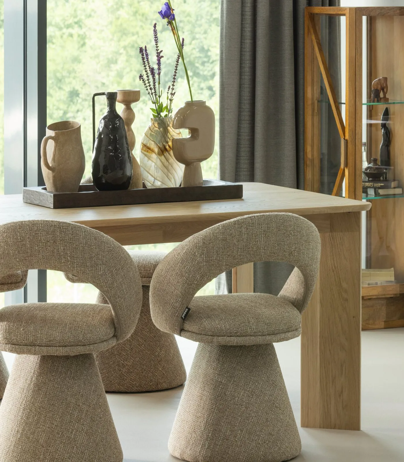 Hot Tablo Eettafel Afgerond DL 180 cm - Eikenhout - Transparant Tafels