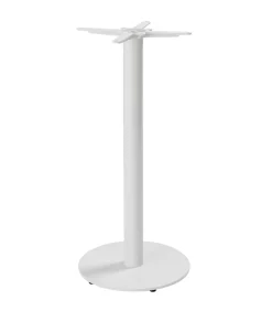 New Tafel hoog rond 60 cm witte poot en terrazzo bekleding Tafels