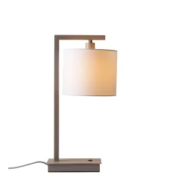 Best Tafellamp Boston - Bruin - 17x18x44cm Tafellampen