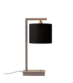 Clearance Tafellamp Boston - Bruin - 17x18x44cm Tafellampen